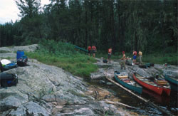 Portage on the Bloodvein River